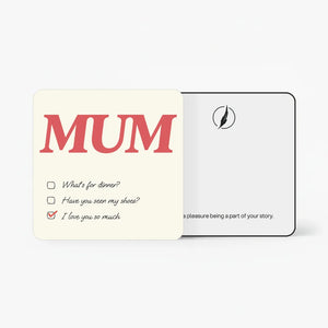 Gift Cards — For Mother - MUM