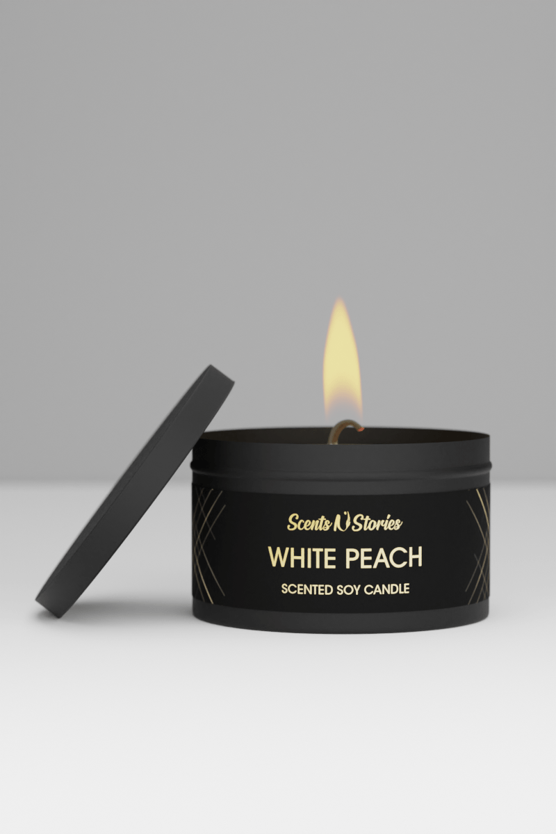white peach candle