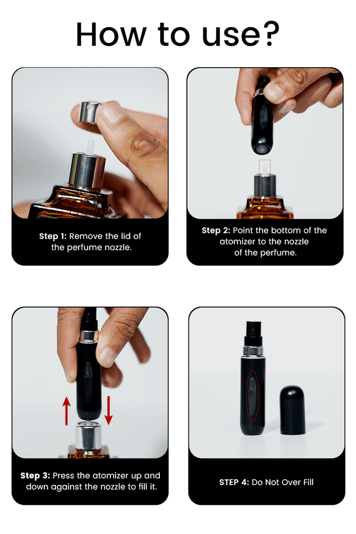 How to use perfume atomizer
