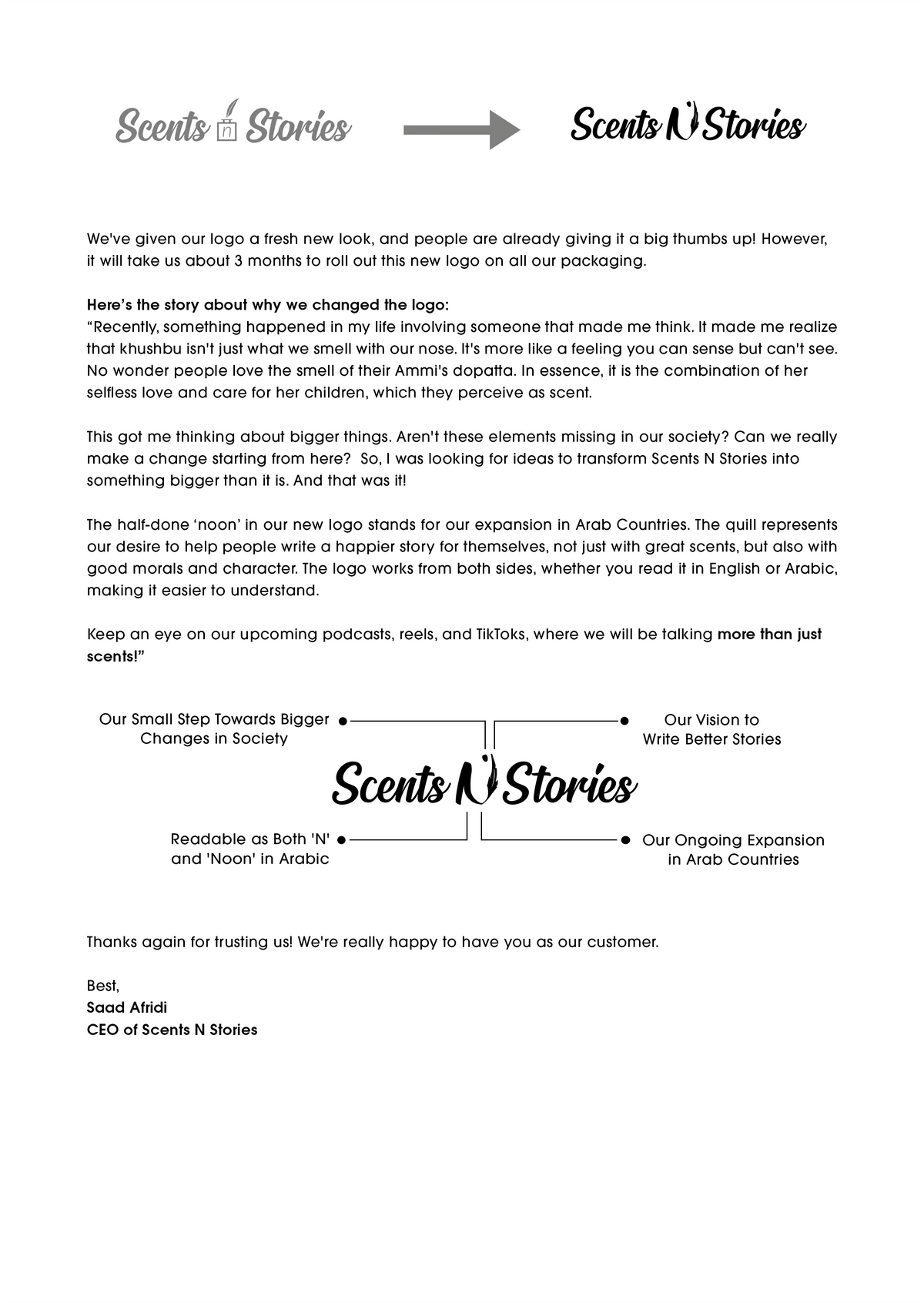 Our New Logo – Scents N Stories